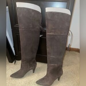 Nine West women's boots brown suede tassels size 5M